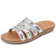 IELTS Run plus size Hollow Cross-border Flat Rhinestone Sandals Bohemian Comfortable Women's Shoes Summer CXL-1