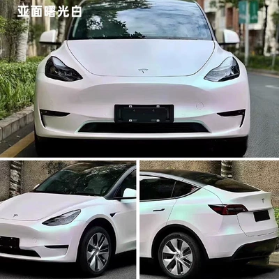 laser white, Auto Color Change Film - pet-dawn-white-matte-152m-17m