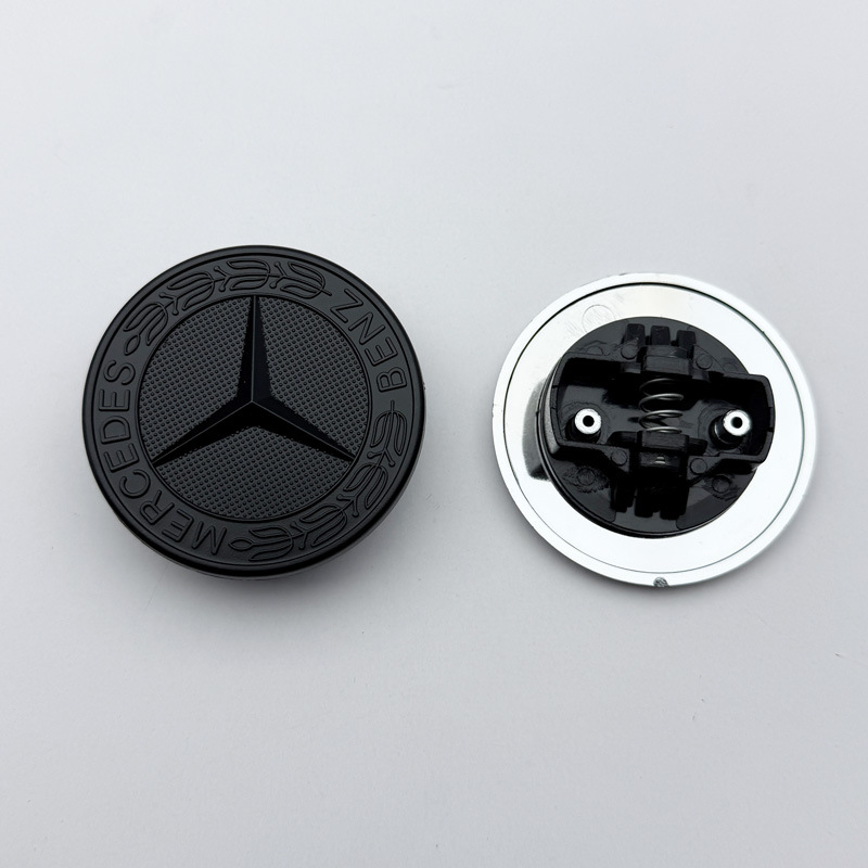 Suitable for Mercedes-Benz Hood Logo 57mm Decorative Ers Grade Glc Glk Cla Cls Hood Flat Logo Front Car Logo