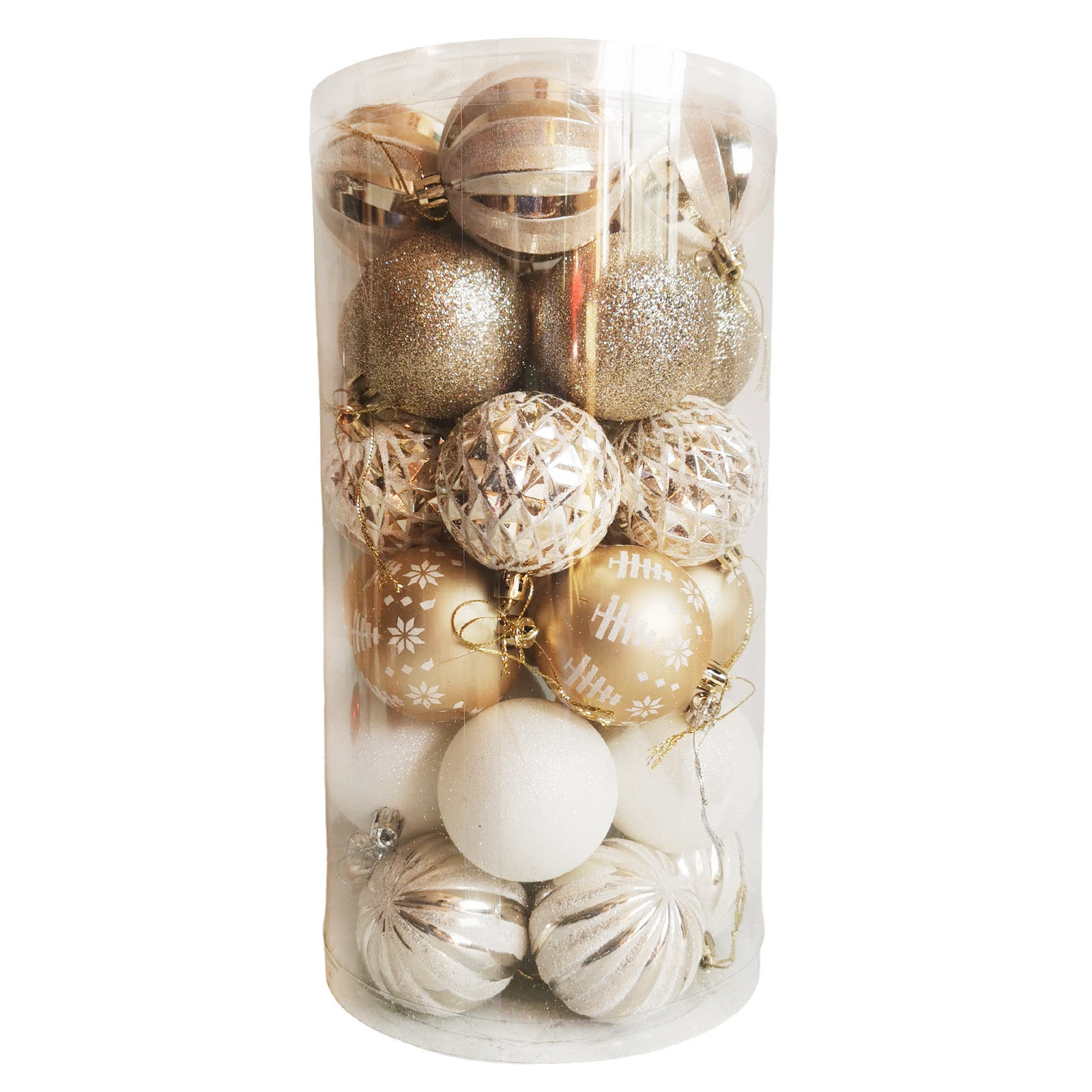 Inventario transfronterizo 6cm conjunto de 30 platino de forma alienígena set de bola de Navidad árbol de Navidad atmósfera de Navidad bola decorativa