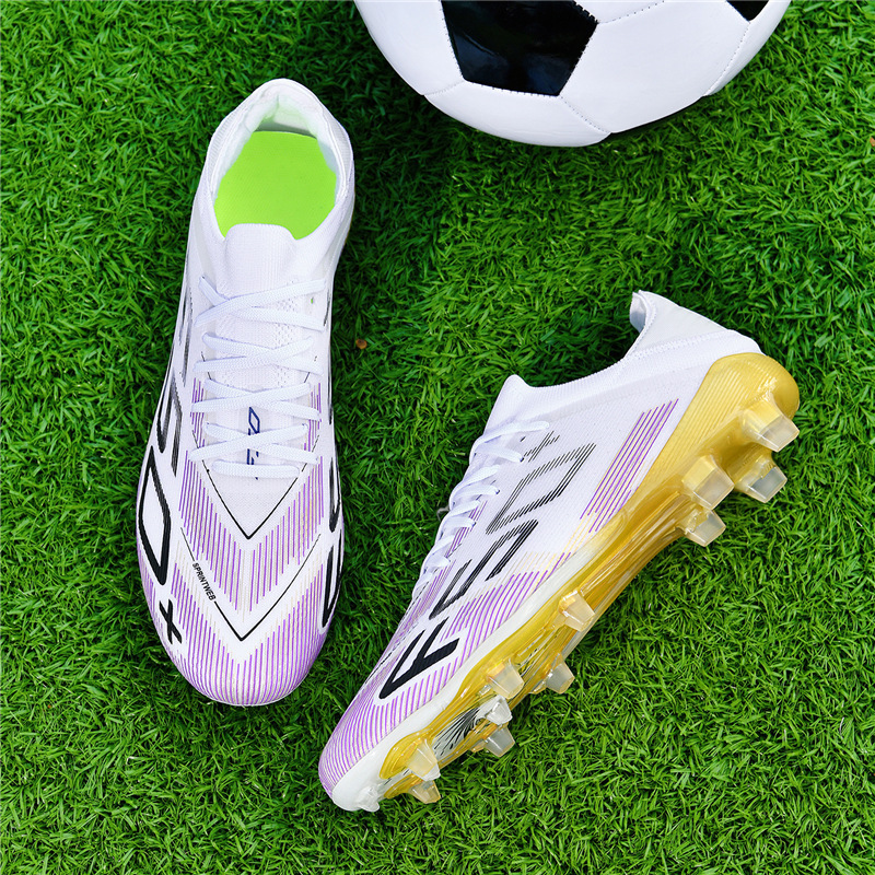 Zapatos de Fútbol con Tacos de KPU y TPU Transpirables para Césped Natural y Artificial
