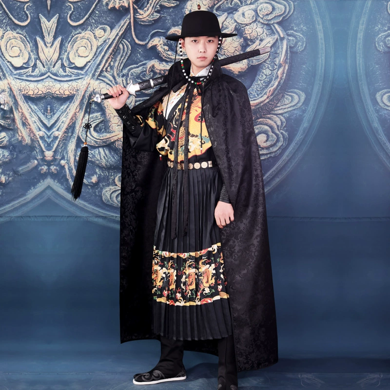 Мальчик Ханфу Летучая рыба костюм новый питон мантия Дракона костюма