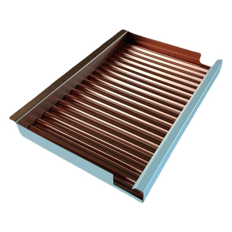 Металлический потолок алюминиевый гофрированный картон Инженерная ненесущая стена алюминиевая гофрированная композитная доска крюк Le strontium производители алюминиевого гофрированного шпона