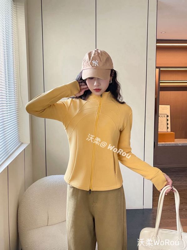 沃柔WR218半冬礼馨三山衣立领外套保暖防风外穿瑜伽显瘦卫衣女士|undefined
