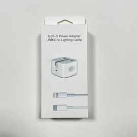 苹果快充线纸盒20W快充头充电器套装Type-c/PD/C toC数据线包装盒