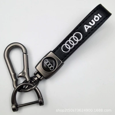 Car Keychain Amazon Hot-Selling Other Automotive Exterior Supplies - audi-matt-gunmetal-lambskin-hanging-clock