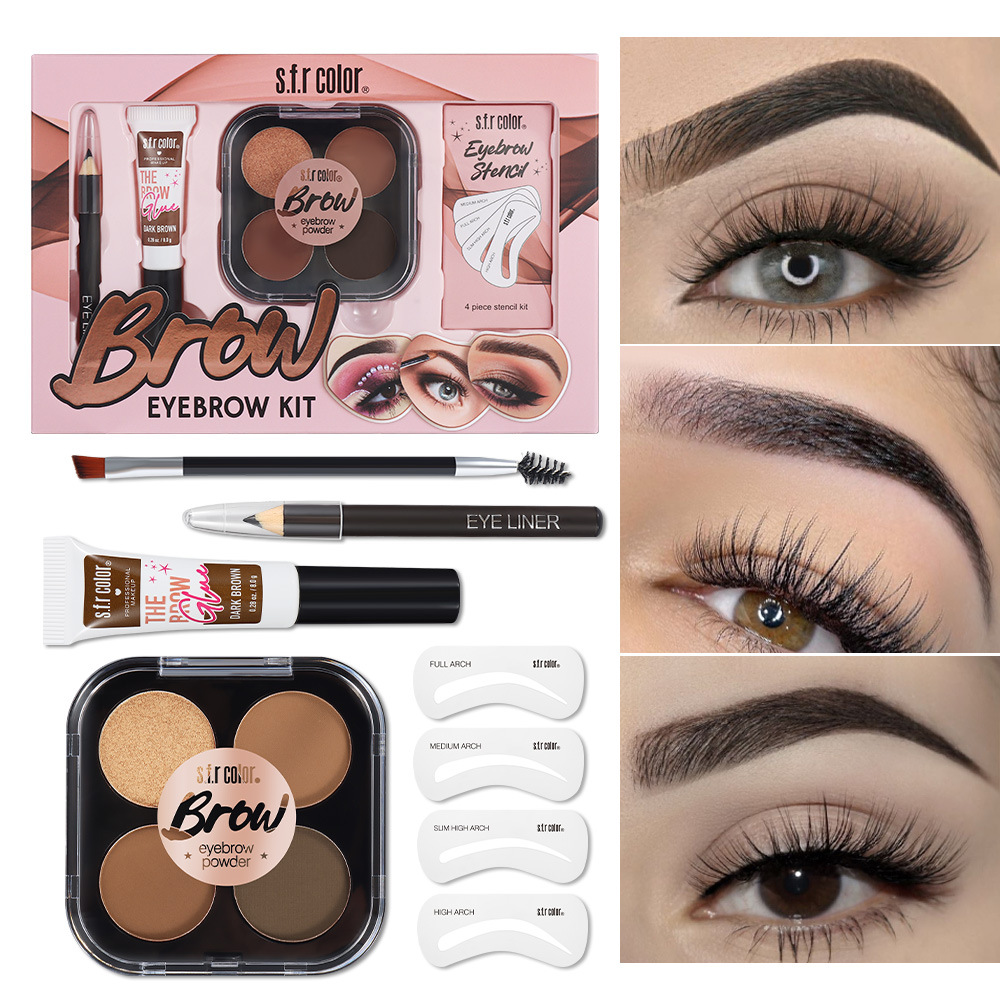 s.f.r color fábrica directa impermeable a prueba de sudor no es fácil de quitar el maquillaje fácil de colorear polvo de cejas naturales crayón de cejas