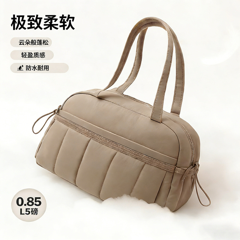 Short-Distance Lightweight Travel Bag for Women, Large-Capacity Sports Yoga Fitness Bag with Independent Shoe Compartment, Cross-Body Travel Bag