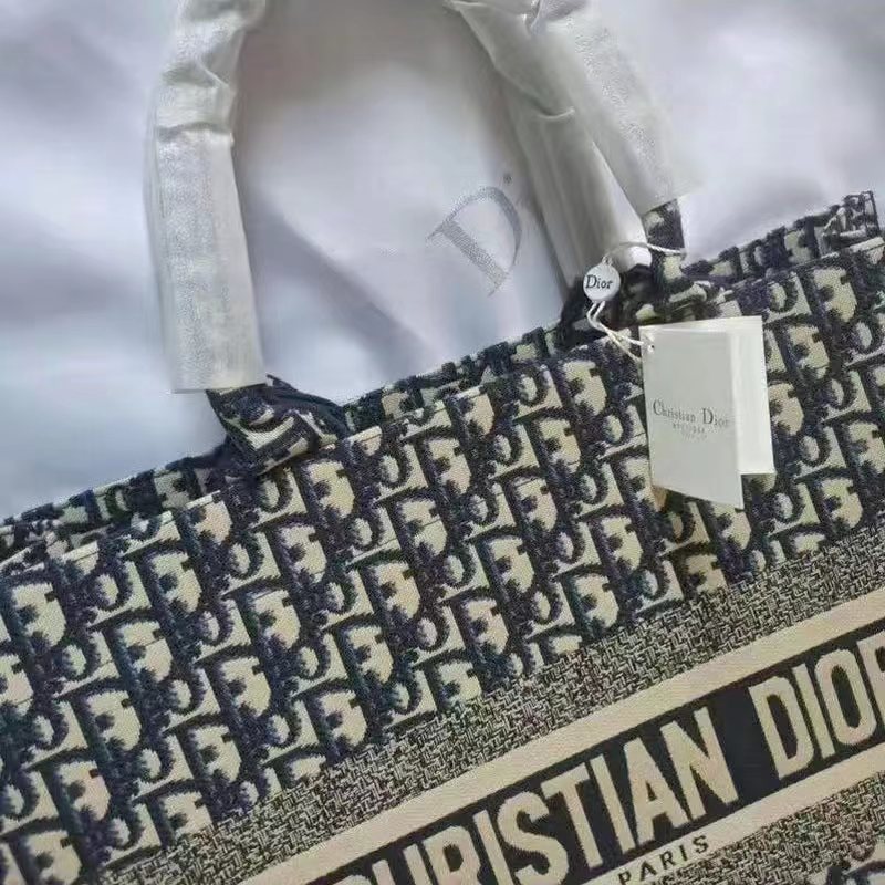 2024 nuevo bordado de letras clásicas de tres en D, una variedad de patrones, bolso de compras portátil de gran capacidad, damas