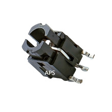 6*6*8.7带灯轻触开关全黑SMT贴片6Pin带定位柱LED颜色可选寿命高