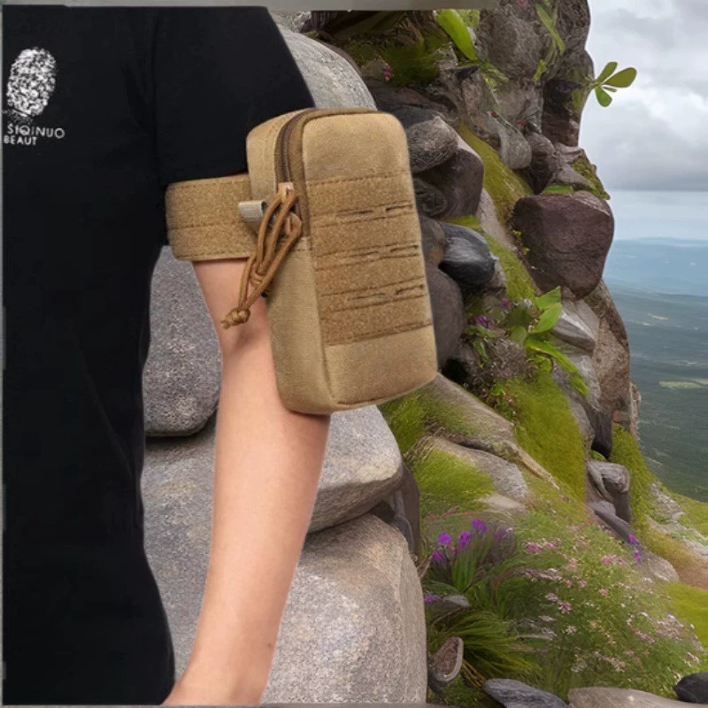 Тактическая уличная военная сумка для мобильного телефона с вентилятором, сумка для фитнеса, бега, спорта, водонепроницаемая сумка для мобильного телефона, EDC, лазерная велосипедная сумка на запястье