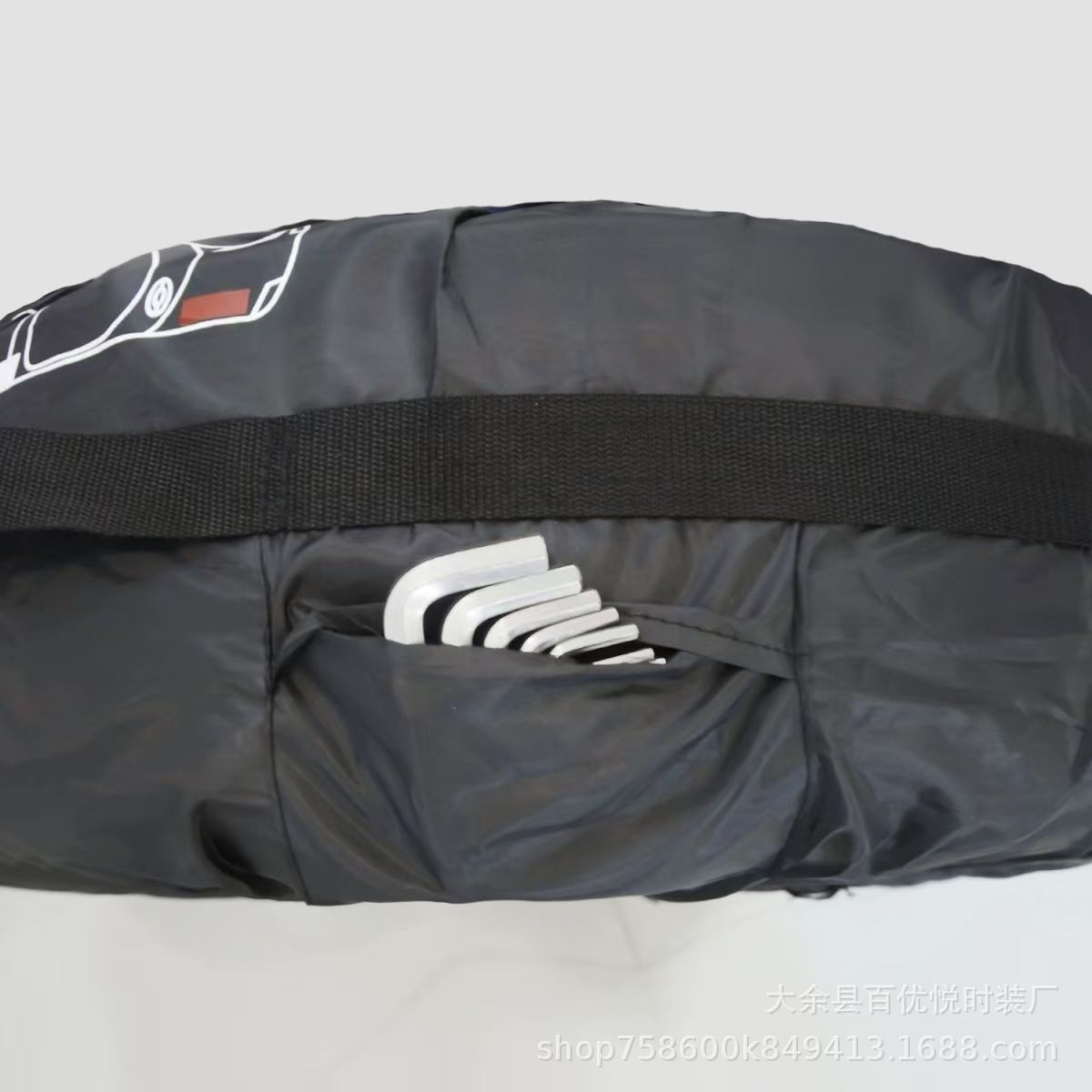 Cross-Border Hot Selling 210D Car Spare Tire Cover Sun Protection Dustproof Waterproof Tire Storage Bag Tire Protective Cover