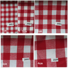 红白格子装饰布圣诞元素装饰布衬衫布睡衣面料DIY手工布桌布