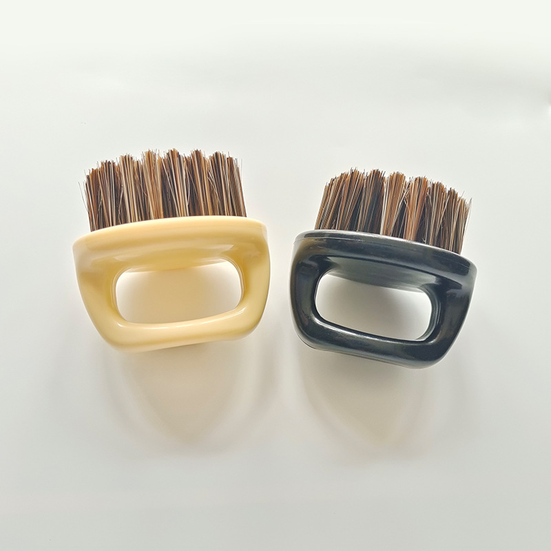 Vintage aceite cabeza anillo barba cepillo cuello cepillo corte de pelo Pelo roto cepillo de limpieza CRIN estilo peluquería herramientas