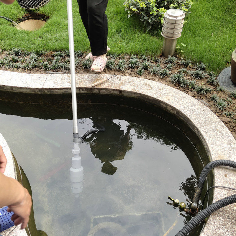 康卿户外鱼缸鱼池吸污机水底吸尘强力吸便锦鲤景观阳台抽粪器小型