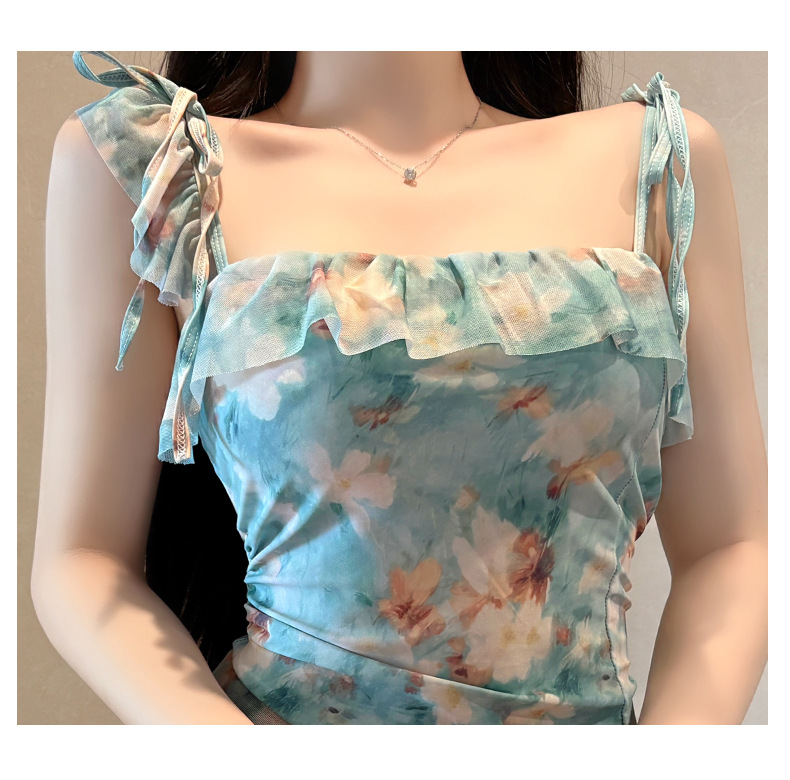Damen Badeanzug Mit Blumenmuster Rock Und Bauchweg Effekt_voghion.com