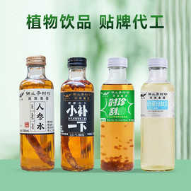 李时珍一整根人参枸杞水定制500ml熬夜水植物饮品人参水无糖饮料