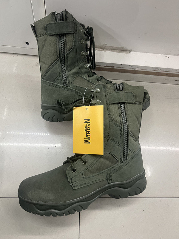 Primavera y otoño al aire libre caminata desierto transpirable zapato de desierto 1359 entrenamiento de rescate de seguridad zapato de entrenamiento alto