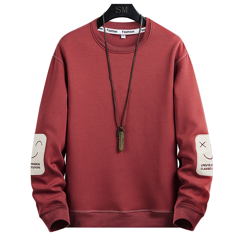 Camiseta de manga larga para hombres 2024 Nuevo estilo coreano camisa de moda de primavera y otoño marca de moda casual suéter de cuello redondo de todo el partido