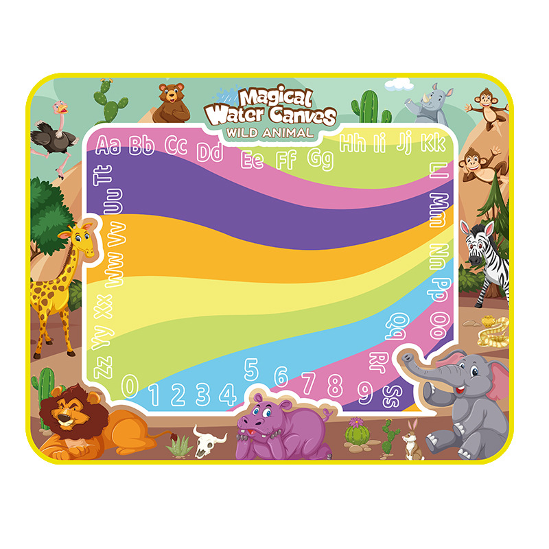 Lienzo mágico de agua luminoso para niños, almohadilla de pintura y pizarra, alfombra de dibujo con agua, transfronterizo para Amazon.