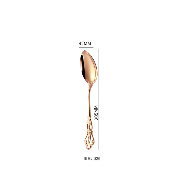 Rose gold meal spoon