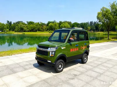 Exportable, direct from manufacturer, off-road household mobility vehicle, fully enclosed four-wheel electric vehicle, can be upgraded to hybrid (Elektrikli qolf avtomobilləri) - bare-bike