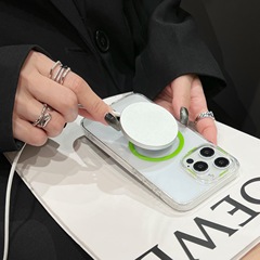 Polaris High-Transparency Magnetic Phone Case for iPhone 15 Pro Max, Apple 14 Pro Large Hole Soft Edge Protective Cover