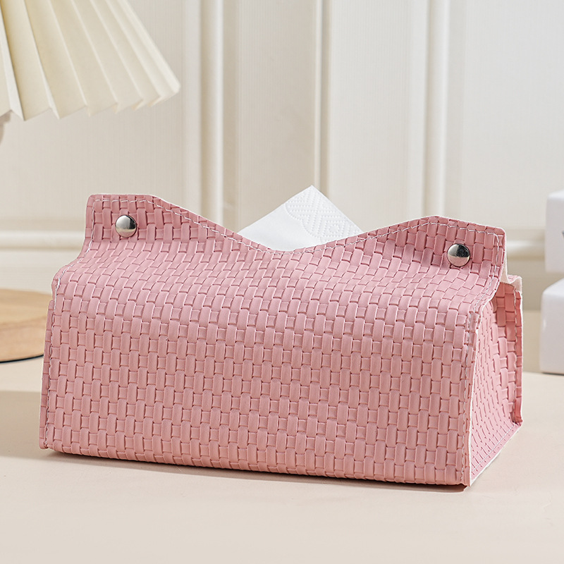 Transfronterizo suministro directo caja de toallas de cuero nórdico caja de toallas creativas caseras automóviles PU caja de dibujo de escritorio