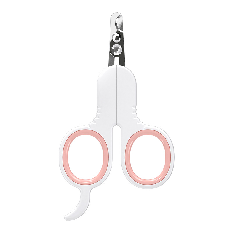 Patentado doble hechizo con agujero redondo cortaúñas gato puede ser pequeño Q cortaúñas para mascotas multi-funcional gato belleza