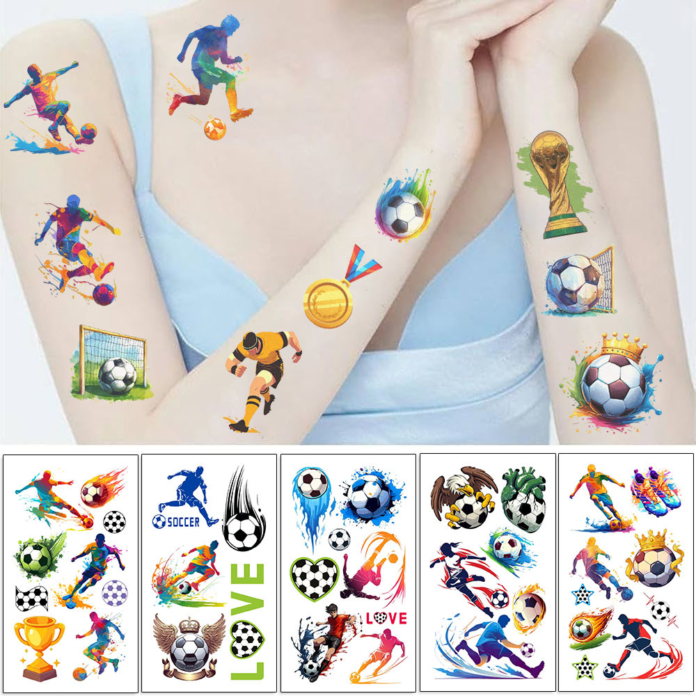 Football Transfer Decal Tattoos & Body Art 10 PCS/Package display picture 9