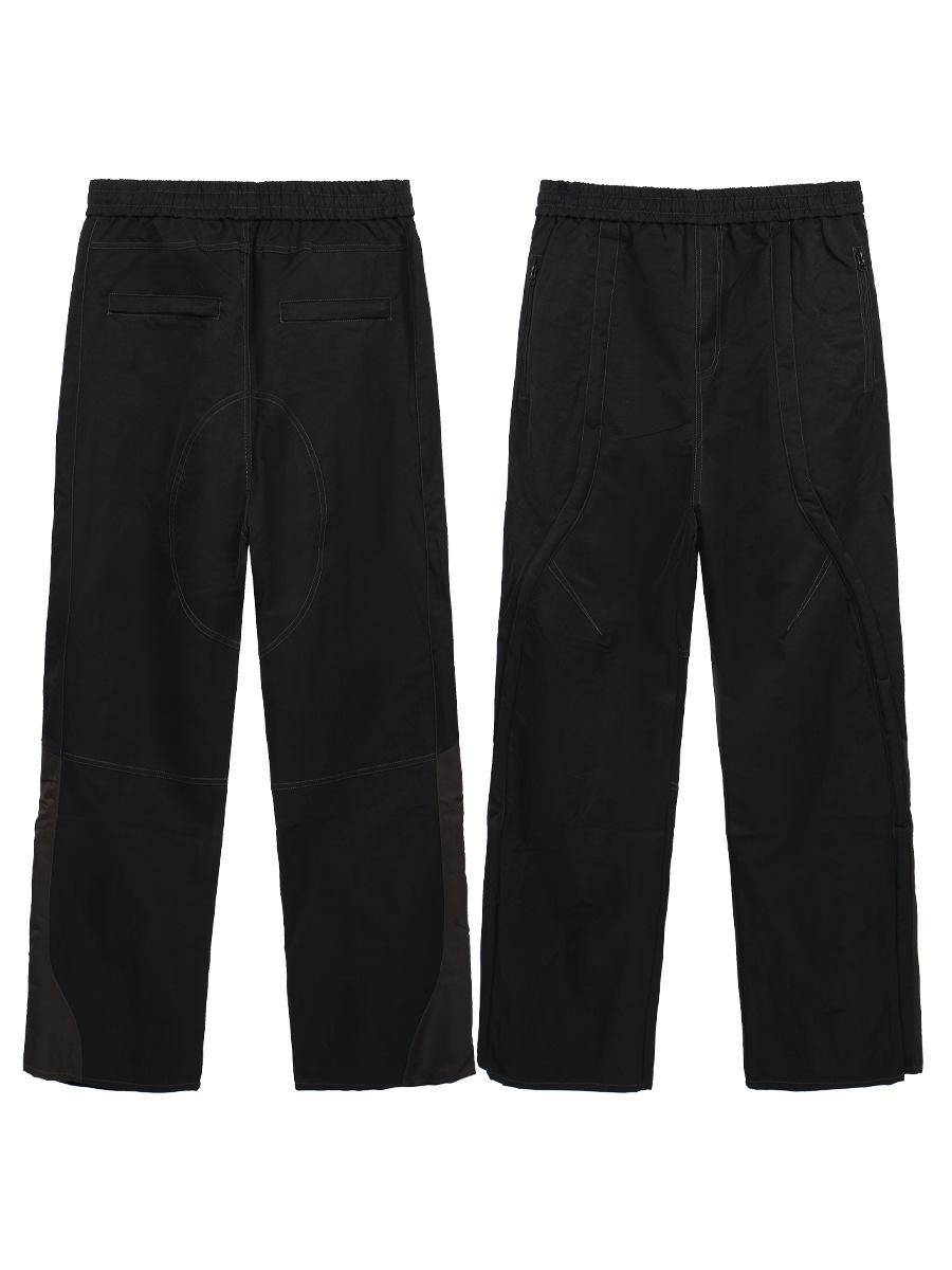 High Street Far.Archive Vibe Style Nylon Corded Fleece Functional Workwear Men's Loose Casual Pants Trendy