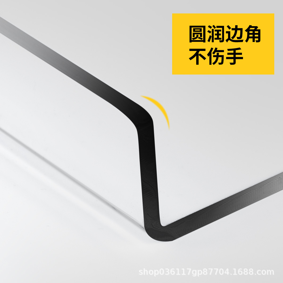 Estante de acrílico transparente pared colgante de pared No perforado baño Baño inodoro en forma de U tablero de almacenamiento en rack