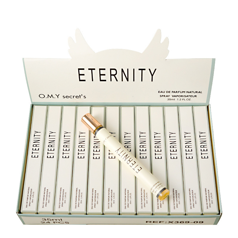 Perfume de 35 ml, Versión Q, Popular Transfronterizo, para Hombre y Mujer, en Tubo de Ensayo, Fragancia Floral y Frutal, Perfume Portátil, Venta al por Mayor