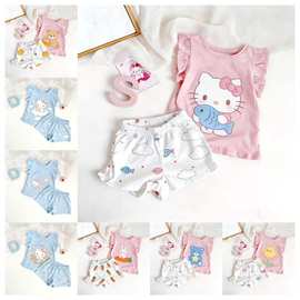 2026夏季新款儿童家居服可爱时尚洋气舒适休闲睡衣裤两件套装外穿