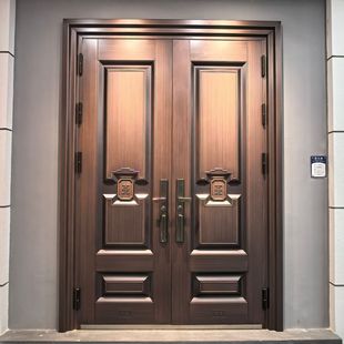Molded Aluminum Alloy Flower Zinc Alloy Villa Door Non-Standard Art Villa Entrance Door Custom-Made Grade a Anti-Theft Door Courtyard Door