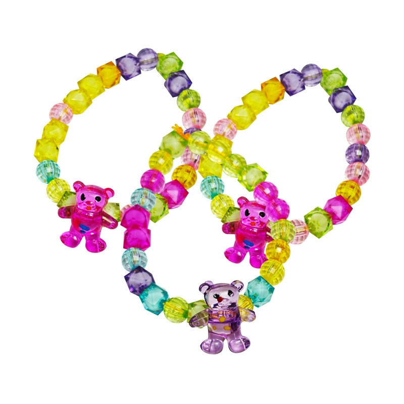 Beaded bracelet, materials set for princess, accessory, necklace, beads with accessories, toy, handmade