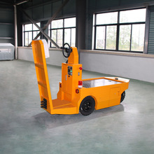 方向盘站驾式站立式电动牵引车带载货平台厂区物料牵引搬运电动车