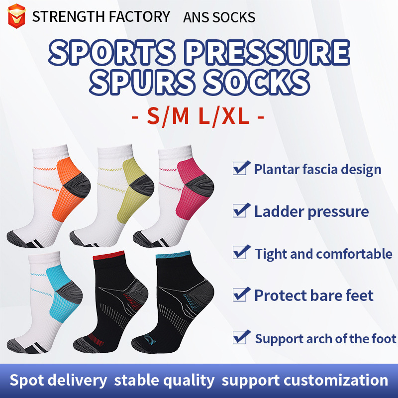Deodorant Plantar Fascia Socks for Men Cycling and Running Sweat-Absorbent Breathable Compression Socks Football Socks Short Socks for Men and Women Compression Socks