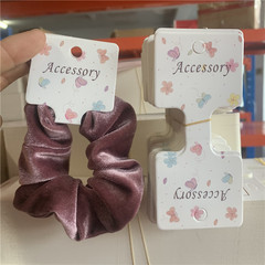 Package of 200 KP13 Flower Butterfly Large Card Head Adornments, Flocked Fabric Hair Ties with Tags, Approx. 5.3x11.8 cm