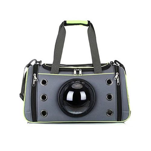 Factory direct supply space bag cat bag shoulder portable diagonal foldable small dog bag solid color breathable pet bag
