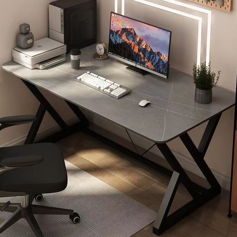 Thickened slate computer desk, bedroom gaming desk, office desk, study desk, home desk for students, suitable for rental apartments, minimalist design