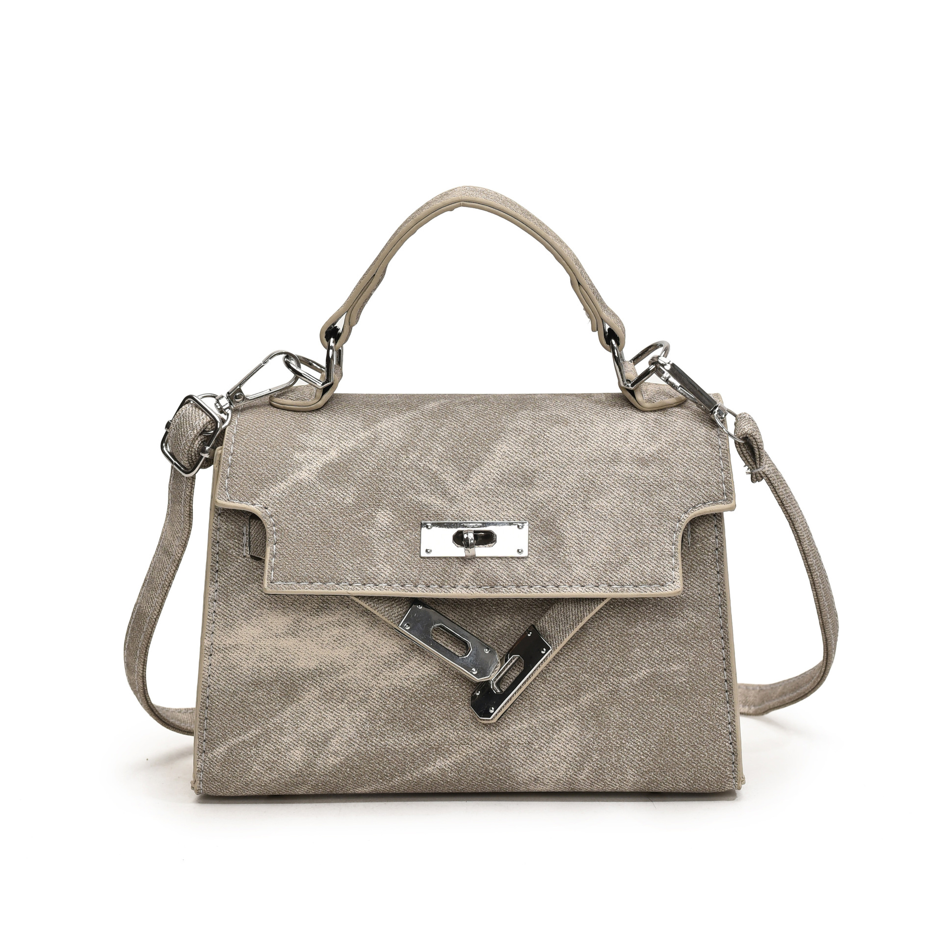 Bolsos de textura de moda bolsos de mujer 2024 otoño e invierno nuevo estilo retro esmerilado diseño de nicho bolso de mensajero de un solo hombro