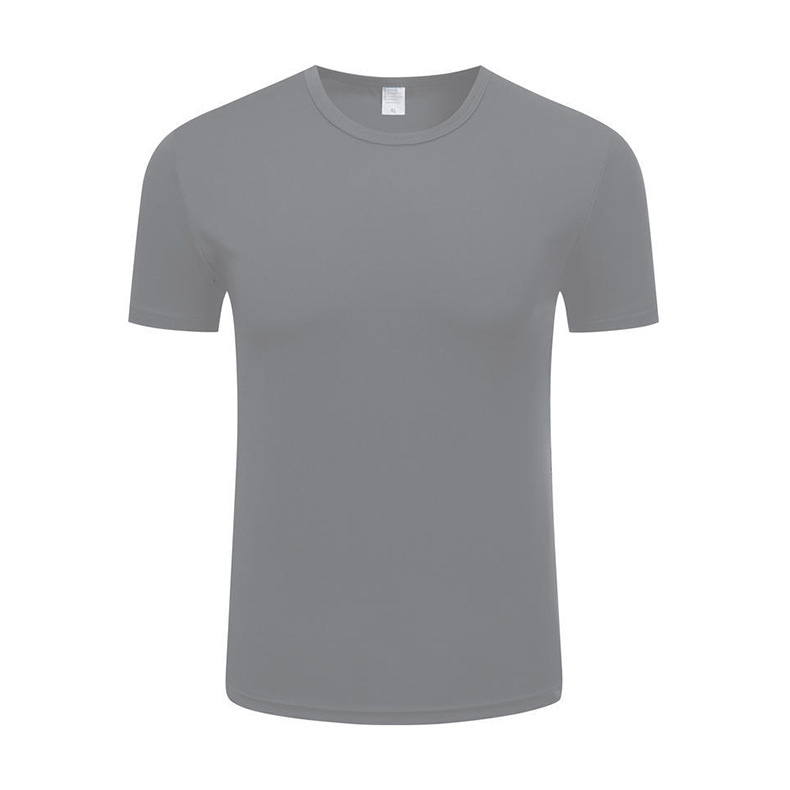 Uniforme de clase de deportes de cuello redondo Uniforme de equipo Uniforme de grupo Camisa publicitaria Camisa electoral Camiseta de manga corta de secado rápido Ropa de trabajo personalizada