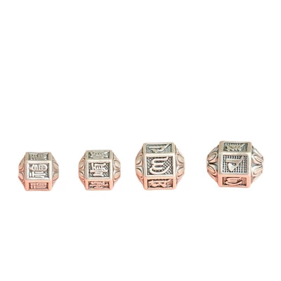 3D Hard Silver Bead Accessories | Zərgərlik ara hissələri