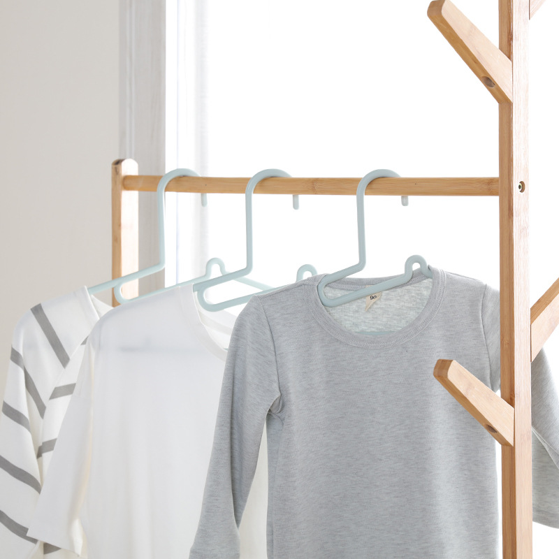 Simple Dry and Wet Clothes Hanger Household Non-slip Clothes Rack Adult Plastic Clothes Trousers Hanger Dormitory Clothes Hanger