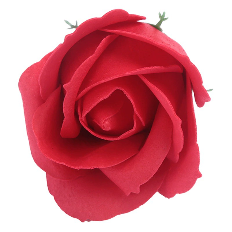 Трехслойное мыло-цветок розы от производителя с подставкой, подарочная коробка ко Дню святого Валентина, букет из одной розы.