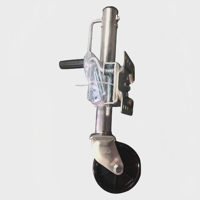 Venta caliente exterior de 6 pulgadas remolque americano Jack 1200 libras galvanizado lado sacudida rueda guía RV