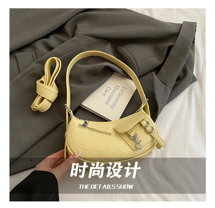 Underarm trendy and fashionable dumpling bag for women, simple and versatile Korean style single-shoulder bag, 2025 new niche design crossbody bag undefined