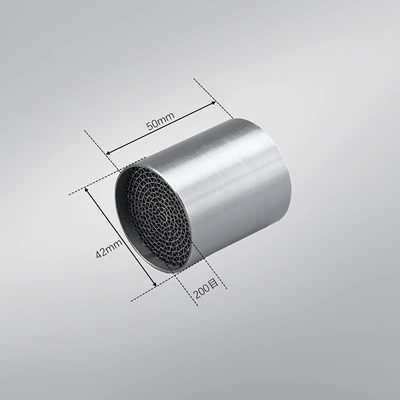 Motorcycle exhaust pipe Honeycomb Silencer Noise Reduction - 4250200-mesh-catalyst