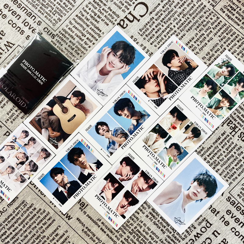 Zhou Yiran personal merchandise, 3-inch bagged, 10 high-quality small cards, Polaroid photos, LOMO cards, birthday gift for someone